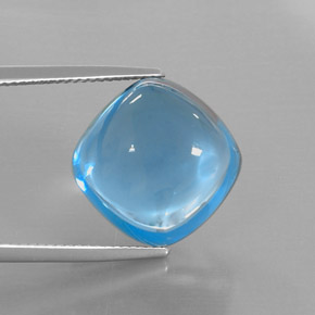 23,43 ctw natürlicher blauer Topas, Kissenschliff, Transparent