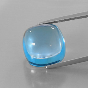 23,43 ctw natürlicher blauer Topas, Kissenschliff, Transparent