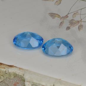4,71 ct natürliche blauer Topas-Edelsteine, Oval Schliff, VVS
