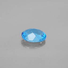 2,08 ctw natürlicher blauer Topas, Oval Schliff, VVS-VS