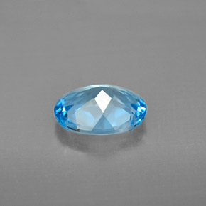 2,05 ctw natürlicher Schweizer Blau Topas, Oval Schliff, VVS