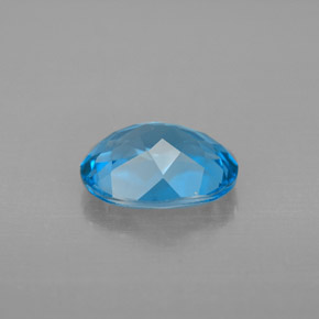 2,25 ctw natürlicher blauer Topas, Oval Schliff, VVS