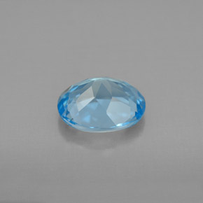 2,38 ctw natürlicher blauer Topas, Oval Schliff, VVS