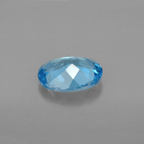 2,01 ctw natürlicher blauer Topas, Oval Schliff, VVS