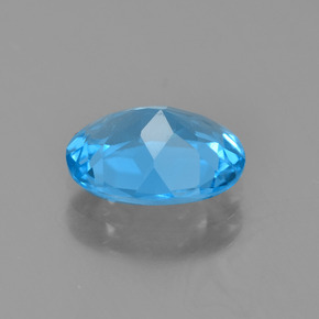 1,98 ctw natürlicher blauer Topas, Oval Schliff, VVS