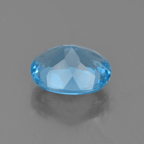 2,40 ctw natürlicher blauer Topas, Oval Schliff, VVS