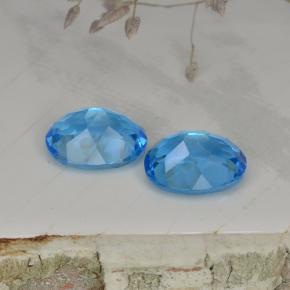 4,93 ct natürliche blauer Topas-Edelsteine, Oval Schliff, VVS