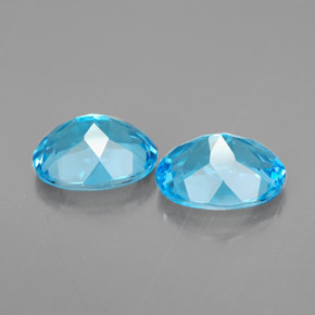  ct natürliche Schweizer Blau Topas-Edelsteine, Oval Schliff, VVS