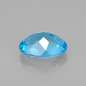 2,18 ctw natürlicher blauer Topas, Oval Schliff, VVS