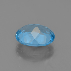 2,26 ctw natürlicher blauer Topas, Oval Schliff, VVS
