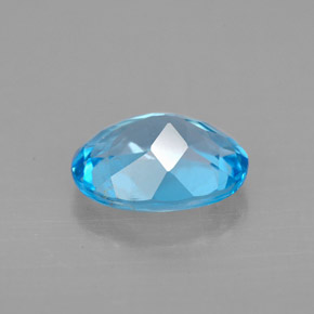 2,21 ctw natürlicher Schweizer Blau Topas, Oval Schliff, VS