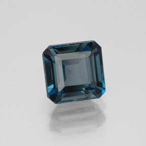 1,91 ctw natürlicher blauer Topas, Smaragdschliff, VVS