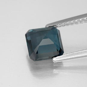 1,91 ctw natürlicher blauer Topas, Smaragdschliff, VVS