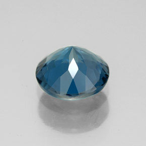 2,91 ctw natürlicher blauer Topas, Rundschliff, VS