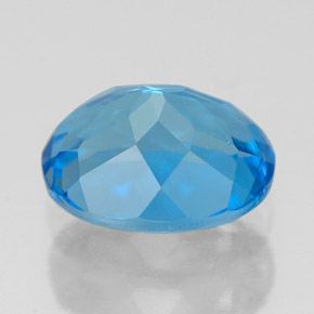 2,57 ctw natürlicher blauer Topas, Oval Schliff, VVS