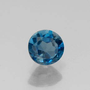 0,63 ctw natürlicher blauer Topas, Rundschliff, VVS-VS