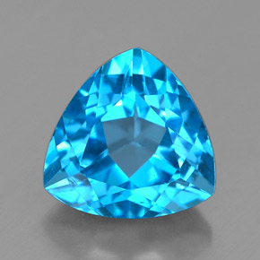 2,85 ctw natürlicher blauer Topas, Trillion, VVS