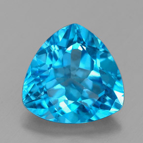 2,65 ctw natürlicher blauer Topas, Trillion, VVS