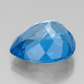 11,24 ctw natürlicher blauer Topas, Birnenform, VS