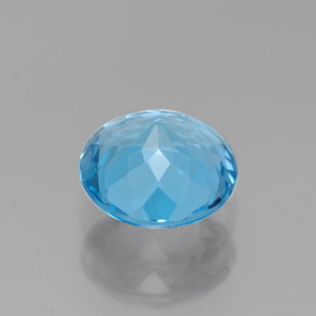 1,86 ctw natürlicher blauer Topas, Rundschliff, VVS