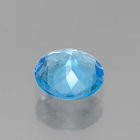 1,49 ctw natürlicher blauer Topas, Rundschliff, VVS