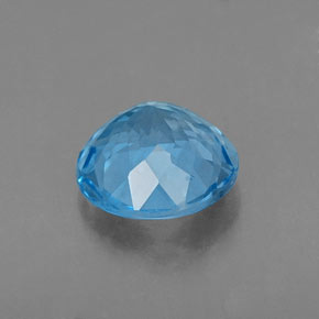 2,21 ctw natürlicher blauer Topas, Rundschliff, VVS