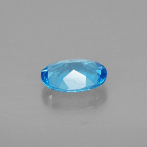 1,48 ctw natürlicher blauer Topas, Oval Schliff, VVS-VS