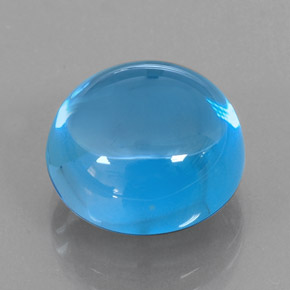 17,02 ctw natürlicher blauer Topas, Rundschliff, Transparent