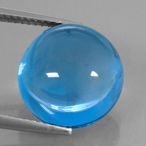 15,53 ctw natürlicher blauer Topas, Rundschliff, Transparent