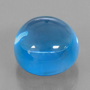 15,53 ctw natürlicher blauer Topas, Rundschliff, Transparent