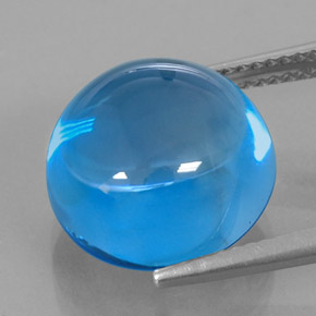 15,53 ctw natürlicher blauer Topas, Rundschliff, Transparent