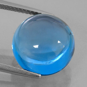 15,31 ctw natürlicher blauer Topas, Rundschliff, Transparent
