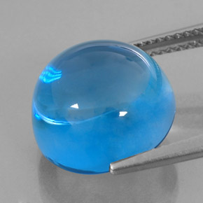 15,31 ctw natürlicher blauer Topas, Rundschliff, Transparent