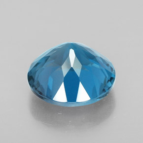 3,39 ctw natürlicher blauer Topas, Rundschliff, VVS