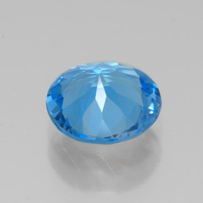 1,72 ctw natürlicher blauer Topas, Rundschliff, VVS