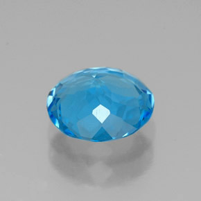1,94 ctw natürlicher blauer Topas, Rundschliff, VVS
