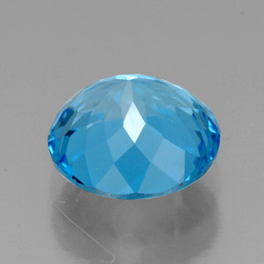 2,36 ctw natürlicher blauer Topas, Rundschliff, VVS