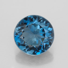 2,87 ctw natürlicher blauer Topas, Rundschliff, VVS
