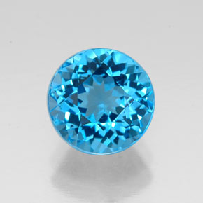 2,38 ctw natürlicher blauer Topas, Rundschliff, VVS