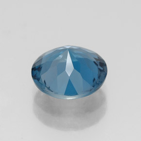 2,12 ctw natürlicher blauer Topas, Rundschliff, VVS