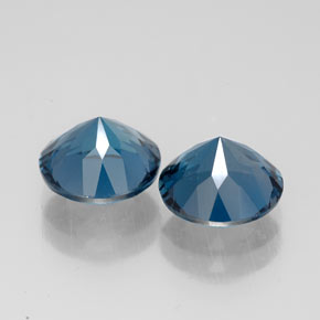  ct natürliche blauer Topas-Edelsteine, Rundschliff, VVS