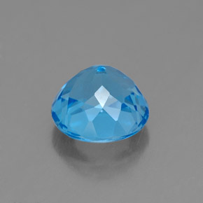 1,95 ctw natürlicher blauer Topas, Rundschliff, VVS