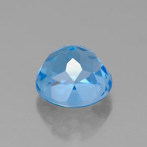 2,56 ctw natürlicher blauer Topas, Rundschliff, VVS