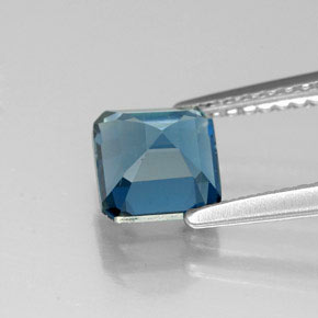 1,48 ctw natürlicher blauer Topas, Smaragdschliff, VVS