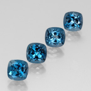 ct natürliche blauer Topas-Edelsteine, Kissenschliff, VVS