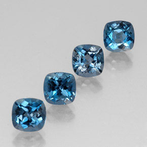  ct natürliche blauer Topas-Edelsteine, Kissenschliff, VVS