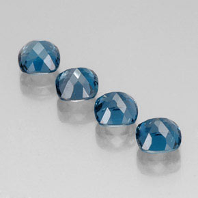  ct natürliche blauer Topas-Edelsteine, Kissenschliff, VVS