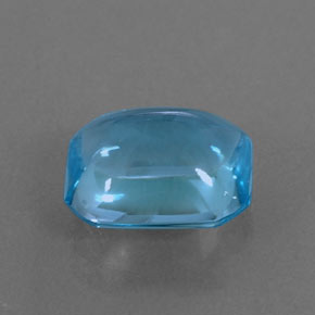3,33 ctw natürlicher blauer Topas, Smaragdschliff, Transparent