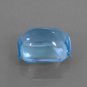 3,90 ctw natürlicher blauer Topas, Smaragdschliff, Transparent