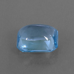 3,08 ctw natürlicher blauer Topas, Smaragdschliff, Transparent